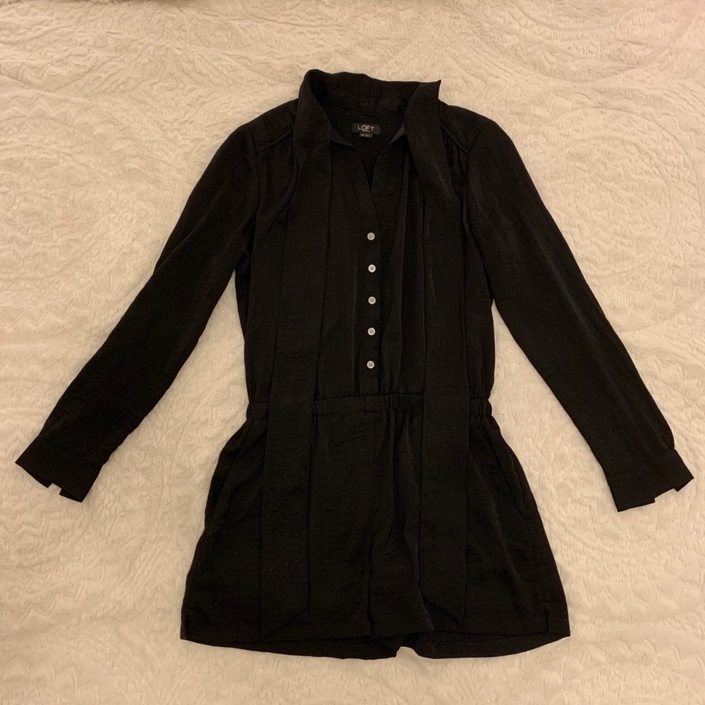 Ann Taylor Loft Black Romper